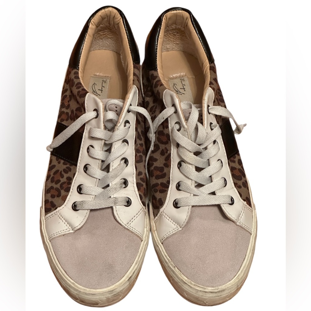 Vintage Havanas Womens Dina Leopard Sneakers Casual Animal Print size 10